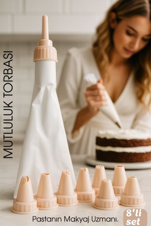 Profesyonel 8'li a Sıkma Torbası Seti | Pastacılık Dekorasyon &hellip;