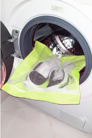 Sarı- Fermuarlı - Hassas Çamaşır Terlik  Ayakkabı Yı Filesi Büyük&hellip;