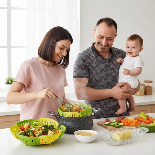 Sebze Haşlama ve Meyve Püresi Hazırlama Seti Sebze Haşlama ve Meyve Püresi Hazırlama Seti