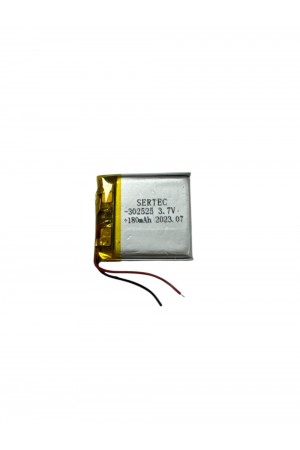 302525 3.7V 180mAh Li-Polymer Pil (Devreli/1.5A)… 302525 3.7V 180mAh Li-Polymer Pil (Devreli/1.5A)…