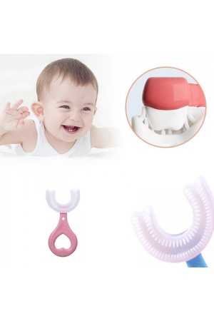 Silikon Çuk Diş Fırçası Tartar Temizleyici (2-12 Yaş) - Pembe&hellip;
