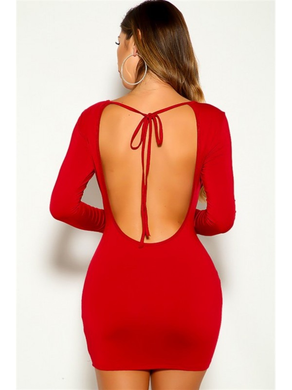 Sırtı Açık Mini Elbise&hellip;