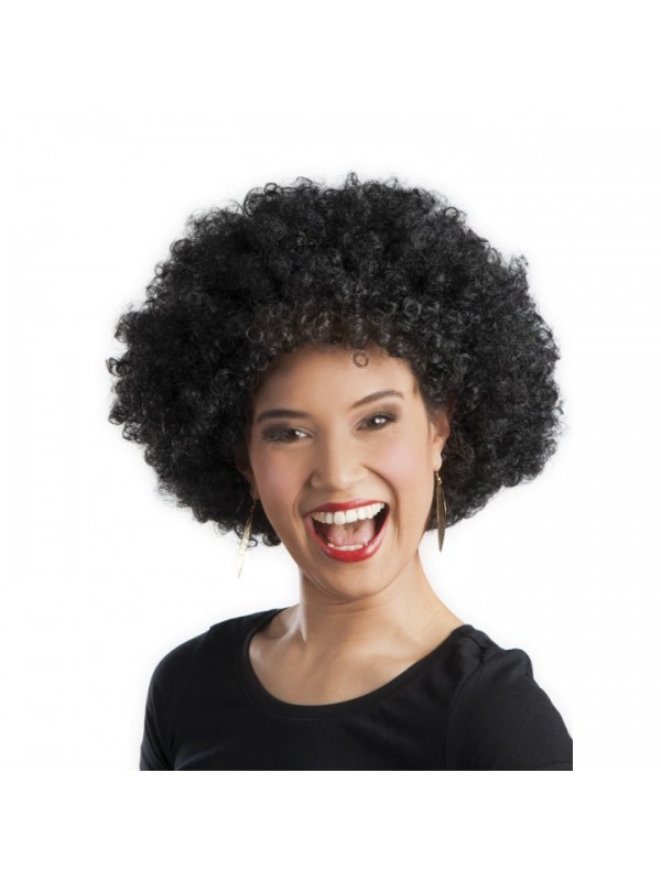 Siyah Renk Kıvırcık Afro Bonus Peruk Parti Peruğu&hellip;