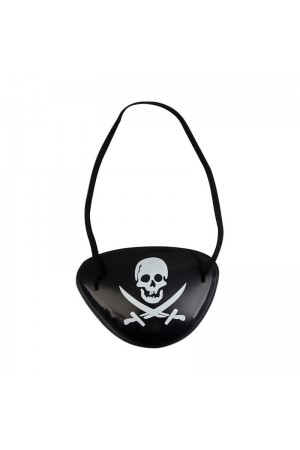 Siyah Renk Kuru Kafa Baskılı Plastik Korsan Göz Maskesi Korsan Göz Ban&hellip;