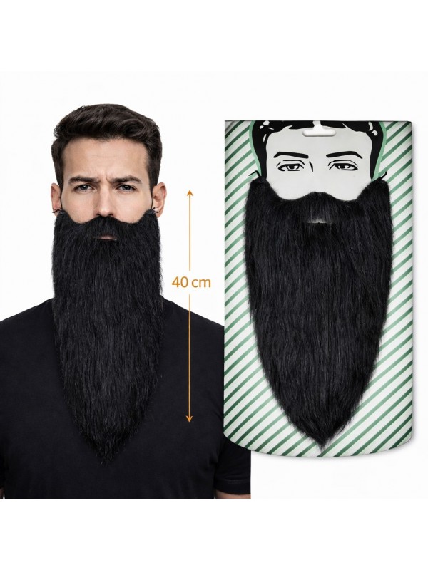 Siyah Renk Lastikli Uzun Takma Sakal 40 cm… Siyah Renk Lastikli Uzun Takma Sakal 40 cm…