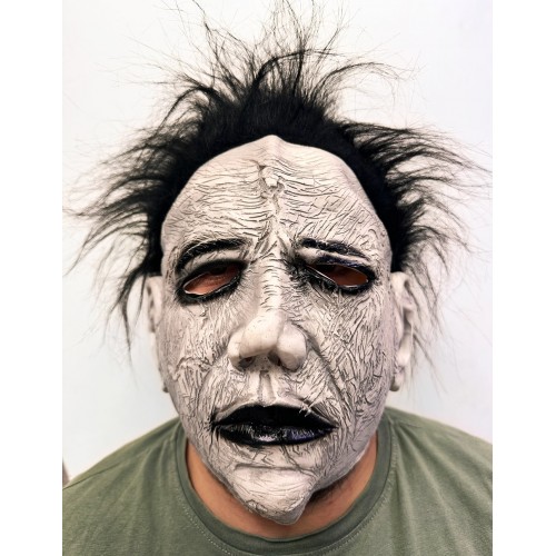 Siyah lı Michael Myers Lateks Yüze Tam Yapışan Et Maske Korku Maskesi