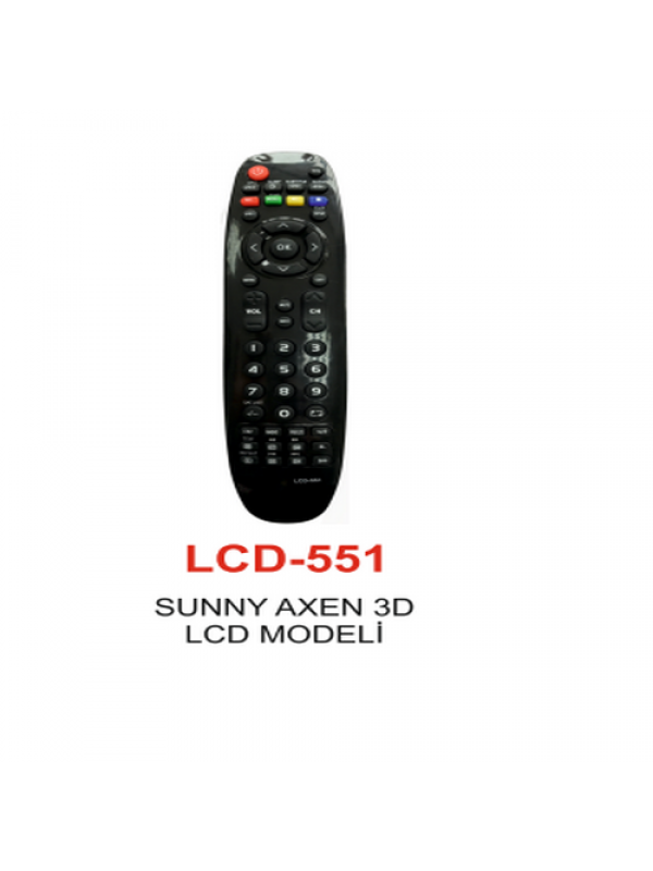 SUNNY - AXEN 3D Serisi TV KUMANDASI LCD 551… SUNNY - AXEN 3D Serisi TV KUMANDASI LCD 551…