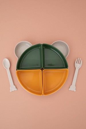 Tabldot Tabağı Çıkarılabilir Kaseli -Tepsili 4 Bölmeli Çatal Kaşą Tabldot Tabağı Çıkarılabilir Kaseli -Tepsili 4 Bölmeli Çatal Kaşą