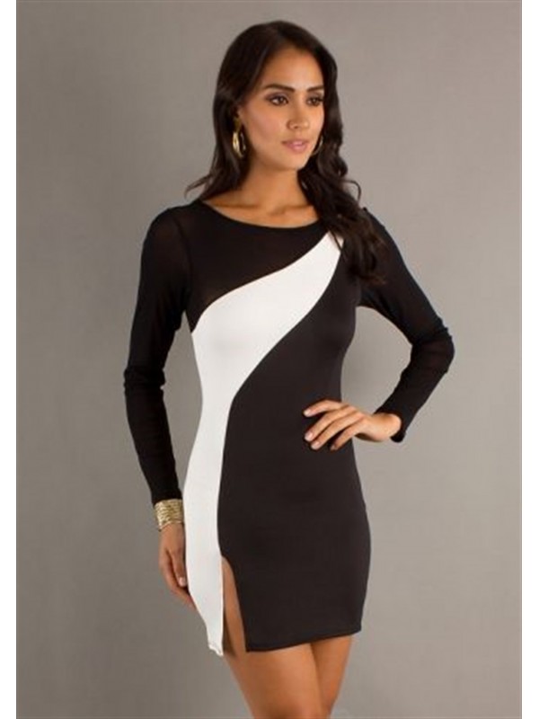 EN2308111 Yırtmaçlı Parçalı Elbise&hellip;