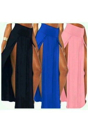 TP101055 Uzun Derin Yırtmaçlı Etek… TP101055 Uzun Derin Yırtmaçlı Etek…