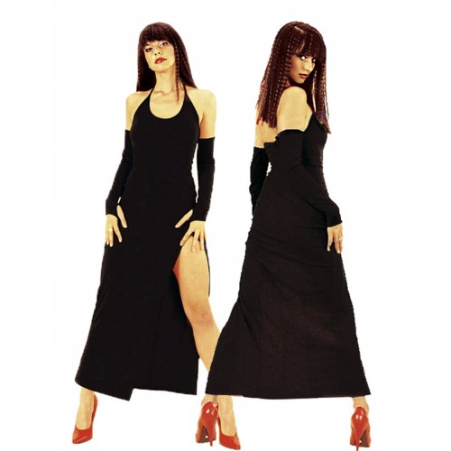 TP101199 Derin Yırtmaçlı Eldivenli Elbise TP101199 Derin Yırtmaçlı Eldivenli Elbise