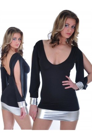 TP112117 Açık Kollu Mini Elbise… TP112117 Açık Kollu Mini Elbise…