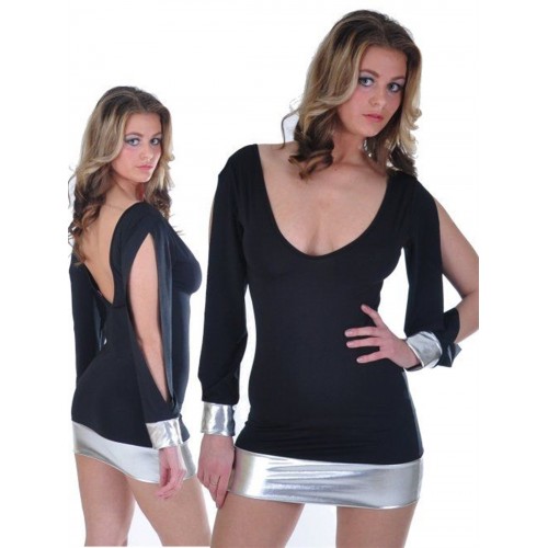 TP112117 Açık Kollu Mini Elbise TP112117 Açık Kollu Mini Elbise