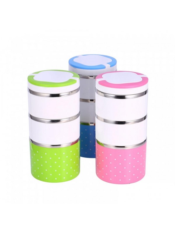 Yemek Termosu 3lü Tutacaklı Sefer Tası - Hiper 3 Katlı Yemek Termos&hellip;