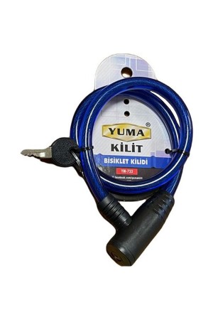 Yuma YM-733 Mavi 65 cm Bisiklet Kilidi&hellip;