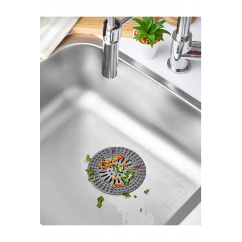 Yuvarlak  Süzgeçli Silikon Mutfak  Lavabo Ve Küvet Süzgeci Gider Süzgeci