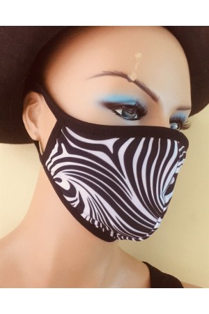 Zebra Desen Yıkanabilir Maske&hellip;