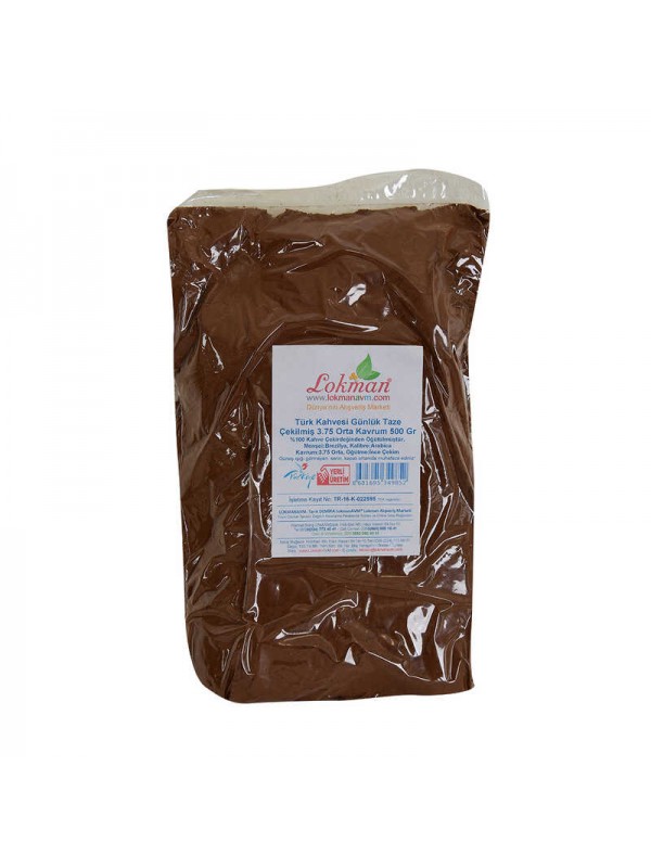 Türk Kahvesi Günlük Taze Çekilmiş 3.75 Orta Kavrum 500 Gr Paket&hellip;