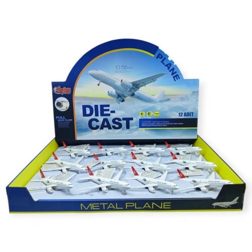 Çek Bırak Işıklı Sesli Yolcu Uçak 15 Cm Çek Bırak Işıklı Sesli Yolcu Uçak 15 Cm