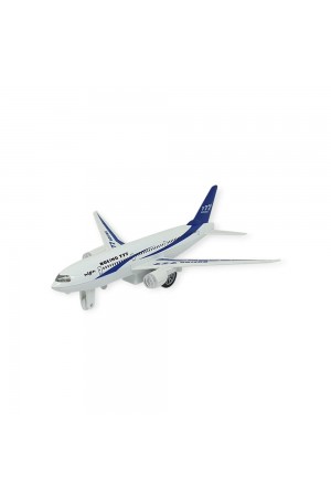 Çek Bırak Sesli Işıklı Metal Uçak - 180 - Mavi&hellip;