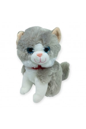 Sesli Peluş Kedi 25 cm - Gri… Sesli Peluş Kedi 25 cm - Gri…