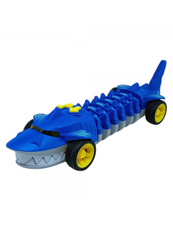 Köpekbalığı Araba - Otomatik Hareketli Sesli Işıklı 32 cm - Mavi K�&hellip;