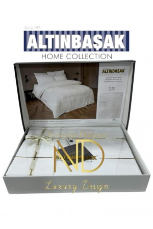 Jakarlı Saten Çift Kişilik Nev Takımı Perle Arcane&hellip;