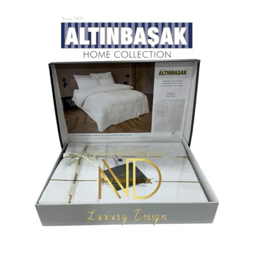 Jakarlı Saten Çift Kişilik Nev Takımı Perle Arcane