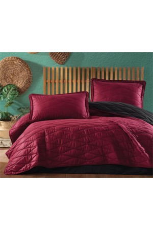 Çift Kişilik Yatak Örtüsü Lorna v5 Bordo&hellip;