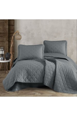 Çift Kişilik Yatak Örtüsü Tafana V6 Gri&hellip;