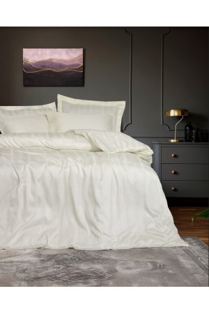 Çift Kişilik Smart Stripe Bambu Saten Nev Takımı Bej&hellip;