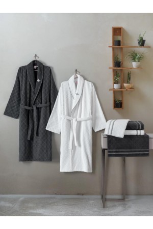 Aile Bornoz Seti Carlos Beyaz-Antrasit&hellip;