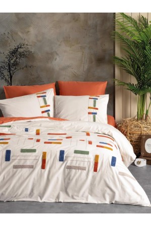 Puff Nakışlı Ranforce Çift Kişilik Nev Takımı Katy Tarçın&hellip;