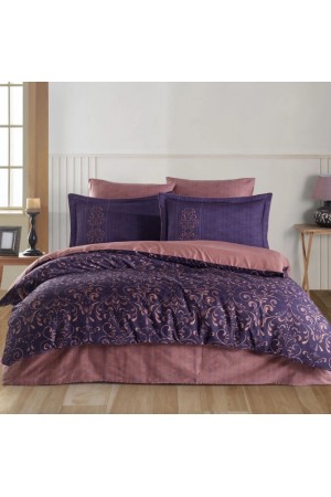 Çift Kişilik Saten Nev Gris Mor&hellip;