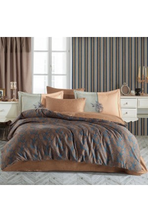 Çift Kişilik Saten Nev Lotus Bronz&hellip;