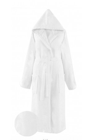 Pamuklu Tek Bornoz Beyaz&hellip;