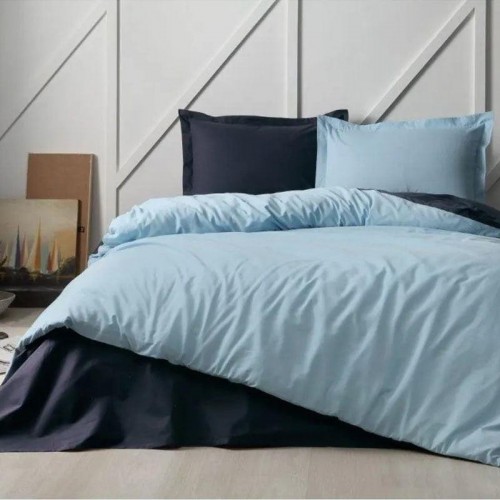 Özdilek Çift Kişilik Ranforce Nev Takımı Colormix Aqua Lacivert