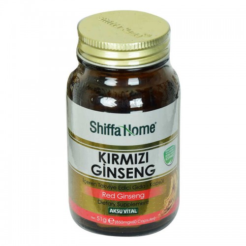 Shiffa Home Kırmızı Ginseng Diyet Takviyesi 850 Mg x 60