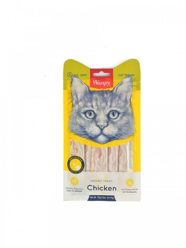Wanpy Tavuk Etli a Likit Hüptürük Kedi Ödülü 5X14GR&hellip;
