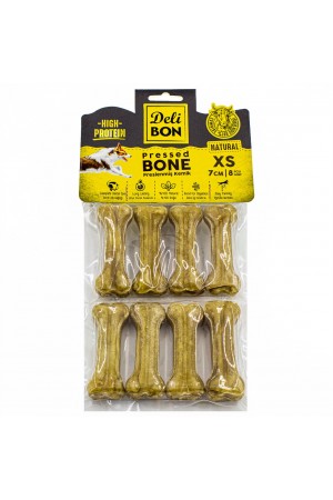 Deri Köpek Çiğneti Pres Kemik 8x7cm Natural&hellip;