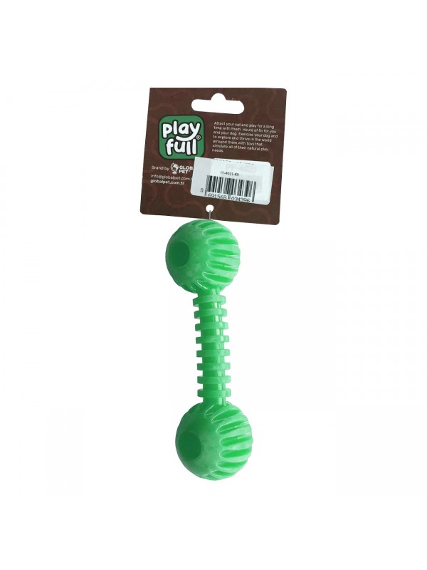 Sağlam Plastik Dental Dumbel Köpek Oyuncağı 12 x 3,5 cm Yeşil&hellip;