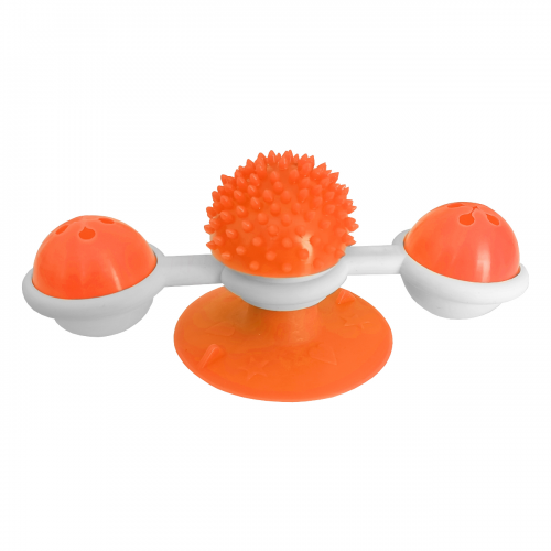 Vantuzlu Fırıldak Toplu Dönen Kedi Oyuncağı 8 cm-18 cm Tcu